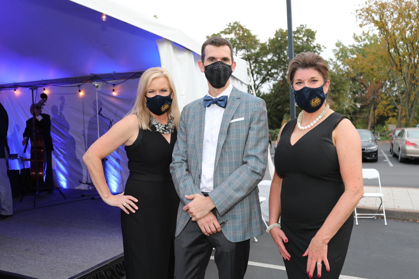 Shannon Mays, Colin Meadows, Board Chair, Lori Thaman, executive director